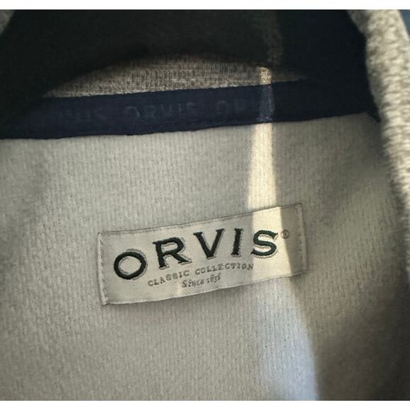 Orvis Men's Bonded Full Zip Jacket in Grey and Blue - XL - Picture 3 of 9
